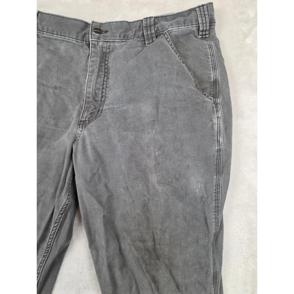 Carhartt Relaxed Canvas Work Pants Mens 36x32 Fit 35x31 Rugged Flex Carpenter
